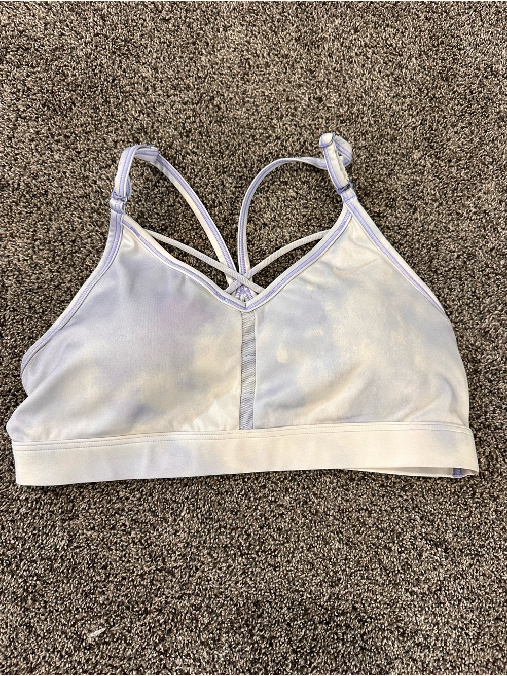 Nike Lilac Strappy Sports Bra - Light Purple